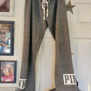 PINK Victoria's Secret Gray Straight Leg Pants